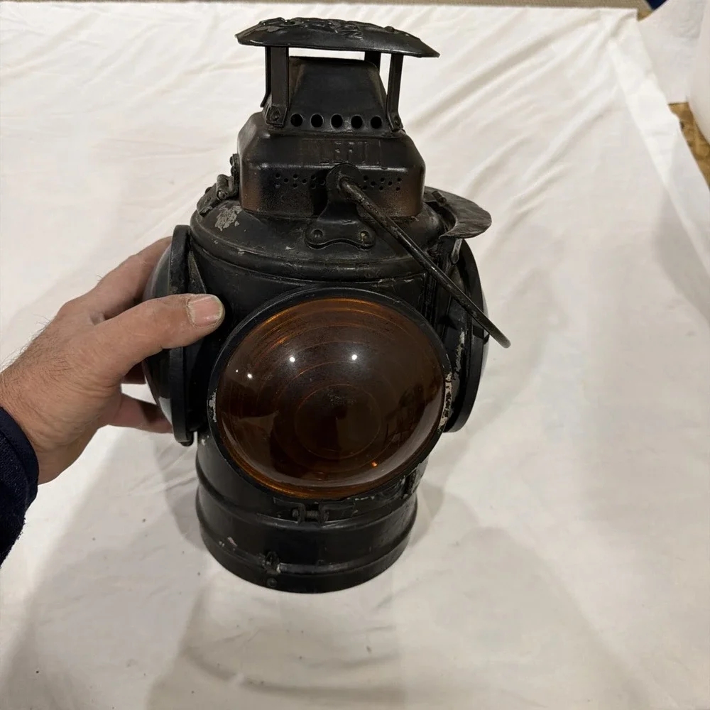 Vtg The Adlake‎ Non-Sweating Railroad Train 4 Way Lantern Chicago